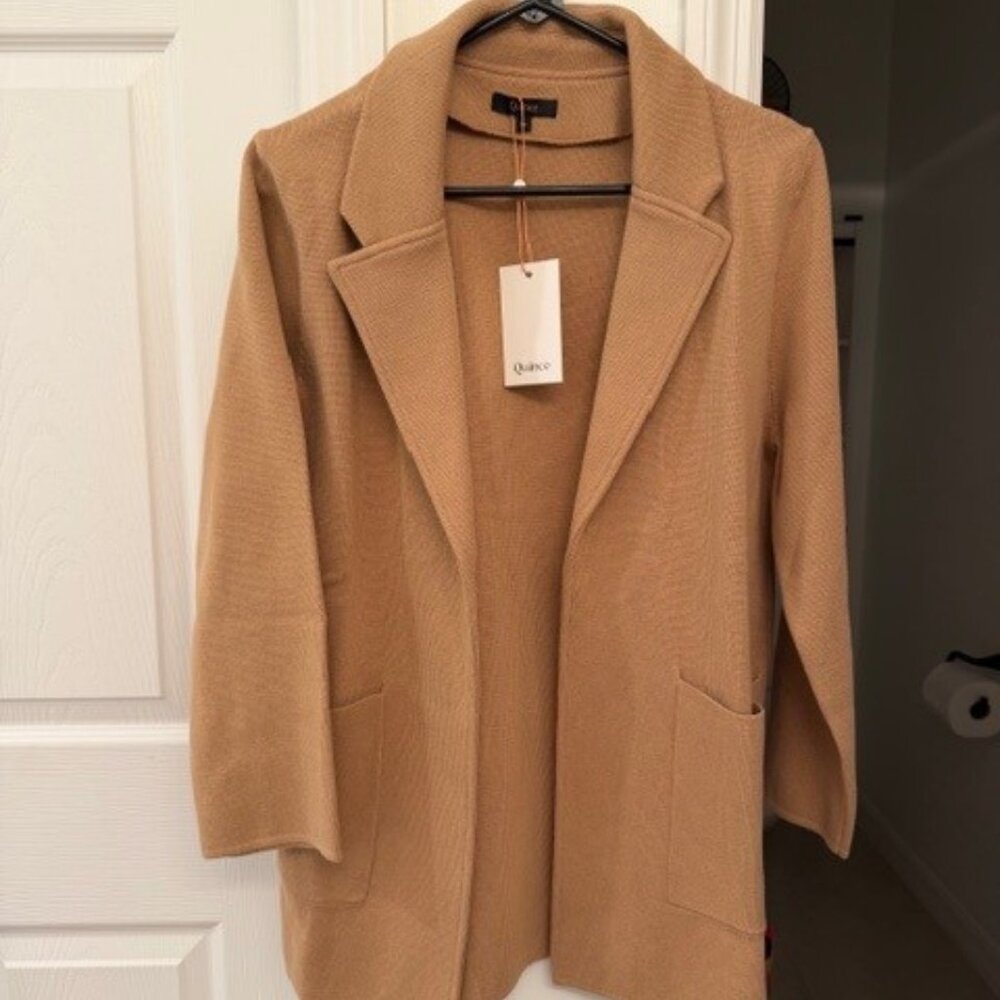 Quince Organic Cotton Knit Blazer